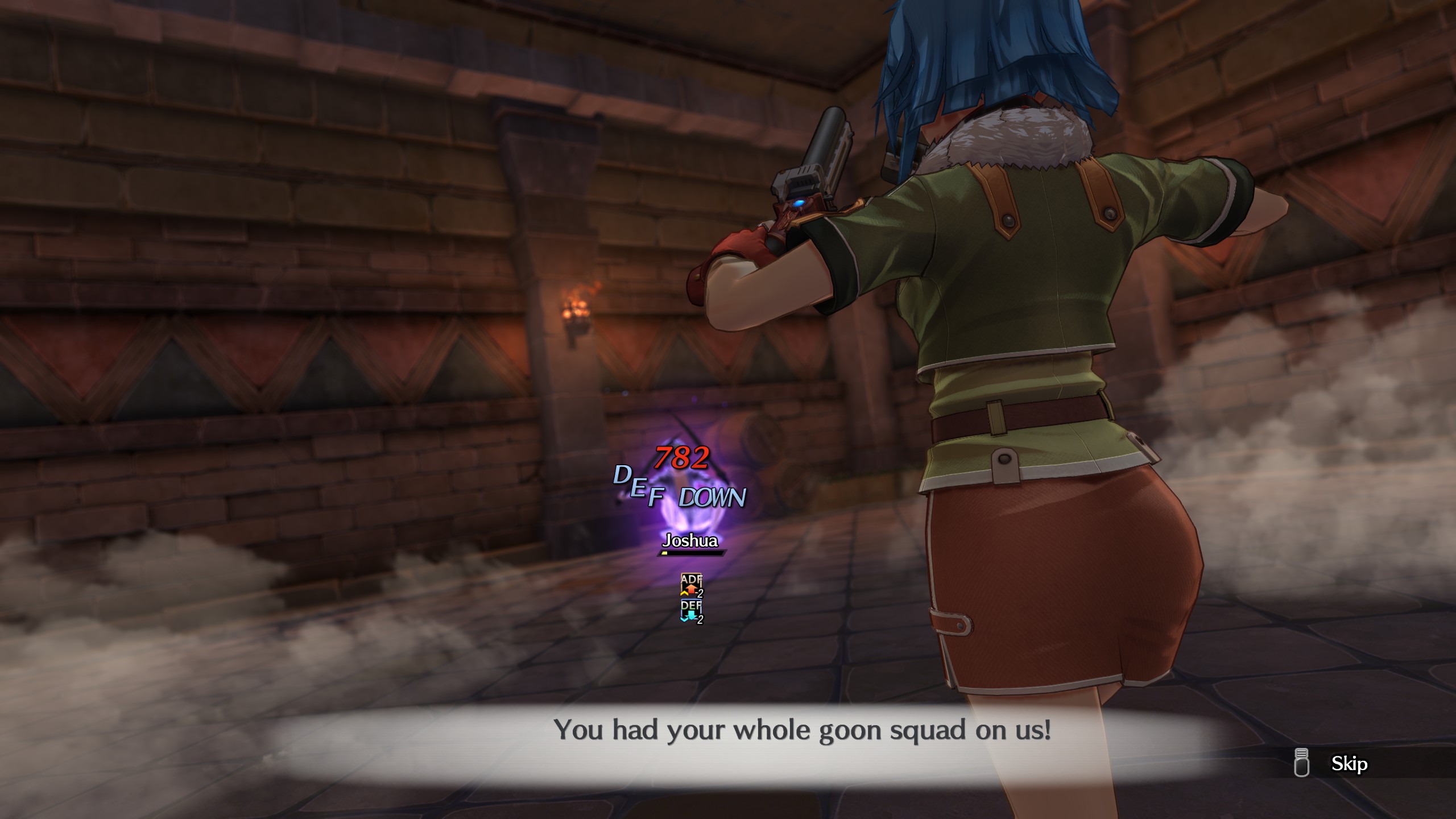 You had your whole goon squad on us!